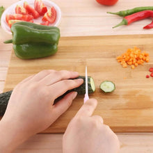 2315 Thick Wooden Bamboo Kitchen Chopping Cutting Slicing Board With Holder For Fruits Vegetables Meat